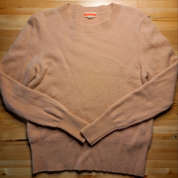 J. Crew Sweaters - J Crew 100% cashmere pink/ mauve classic fit crew neck sweater size S